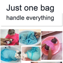 Mesh Cat Bathing and Grooming Bag