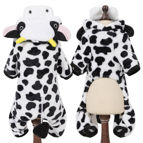 Full Body Cow Costume for Cats