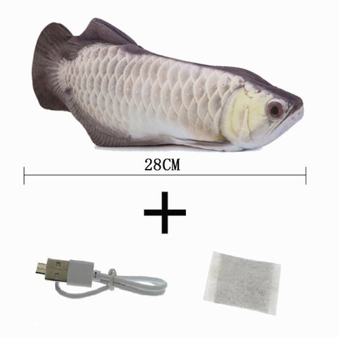 USB Powered Floppy Fish Cat Toy