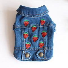 Cool Cat Denim Jacket - Strawberry