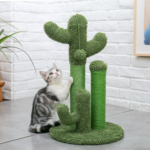 Triple Cactus Cat Scratcher Post